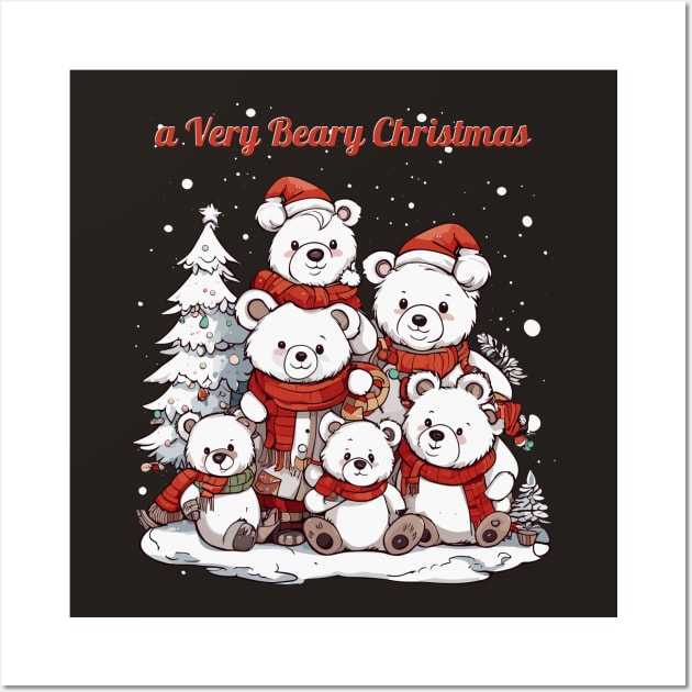 a very beary christmas Wall Art by Kingrocker Clothing